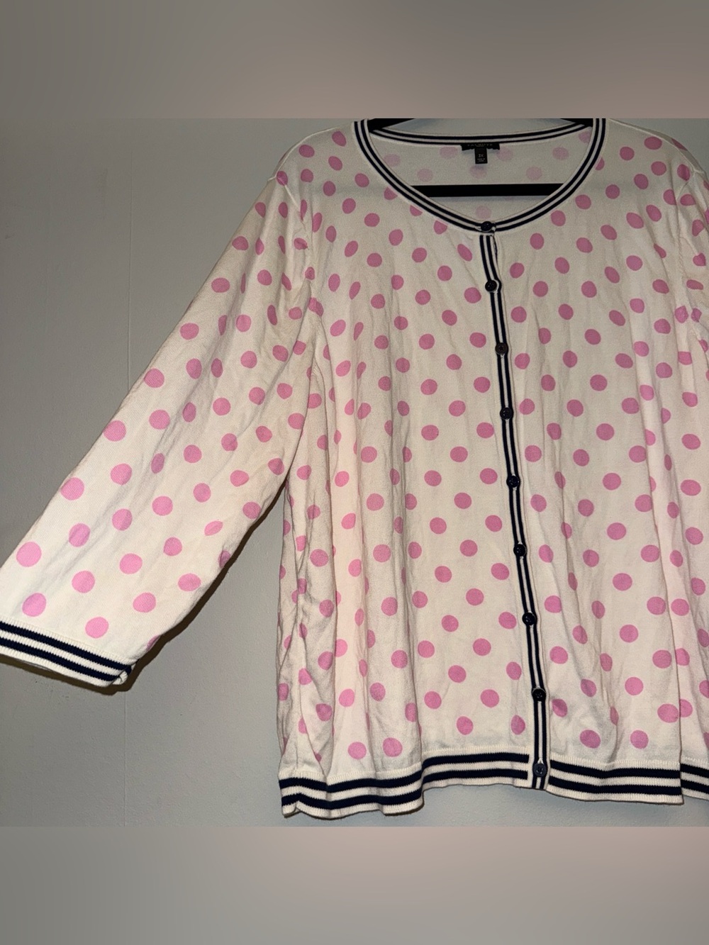 TALBOTS women’s cardigan polka dot plus size 3X ✨ - Picture 2 of 8